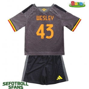 AS Roma Wesley Franca #43 Tredjeställ Barn 2026-27 Kortärmad (+ Korta byxor)